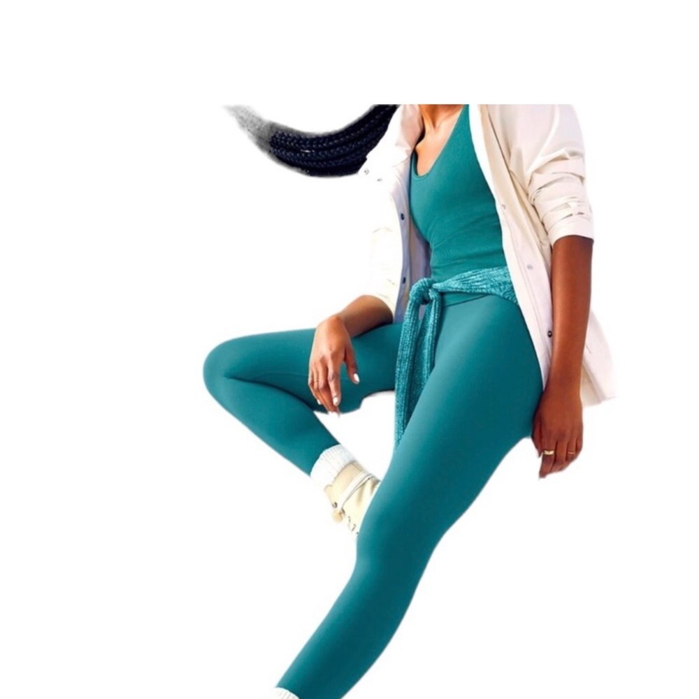 Athleta Transcend 7/8 Tight EUC Borealis Green XS style 798638
